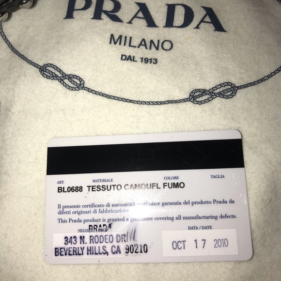 Authentic Prada Camo UNIQUE Tote -Sac Purse EUC - Picture 6 of 6